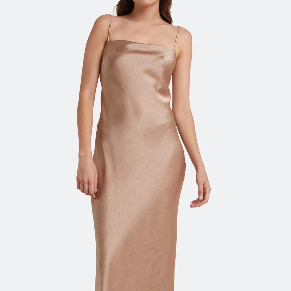 BEC + BRIDGE THE DREAMER TIE DRESS GOLDEN SIZE SMALL